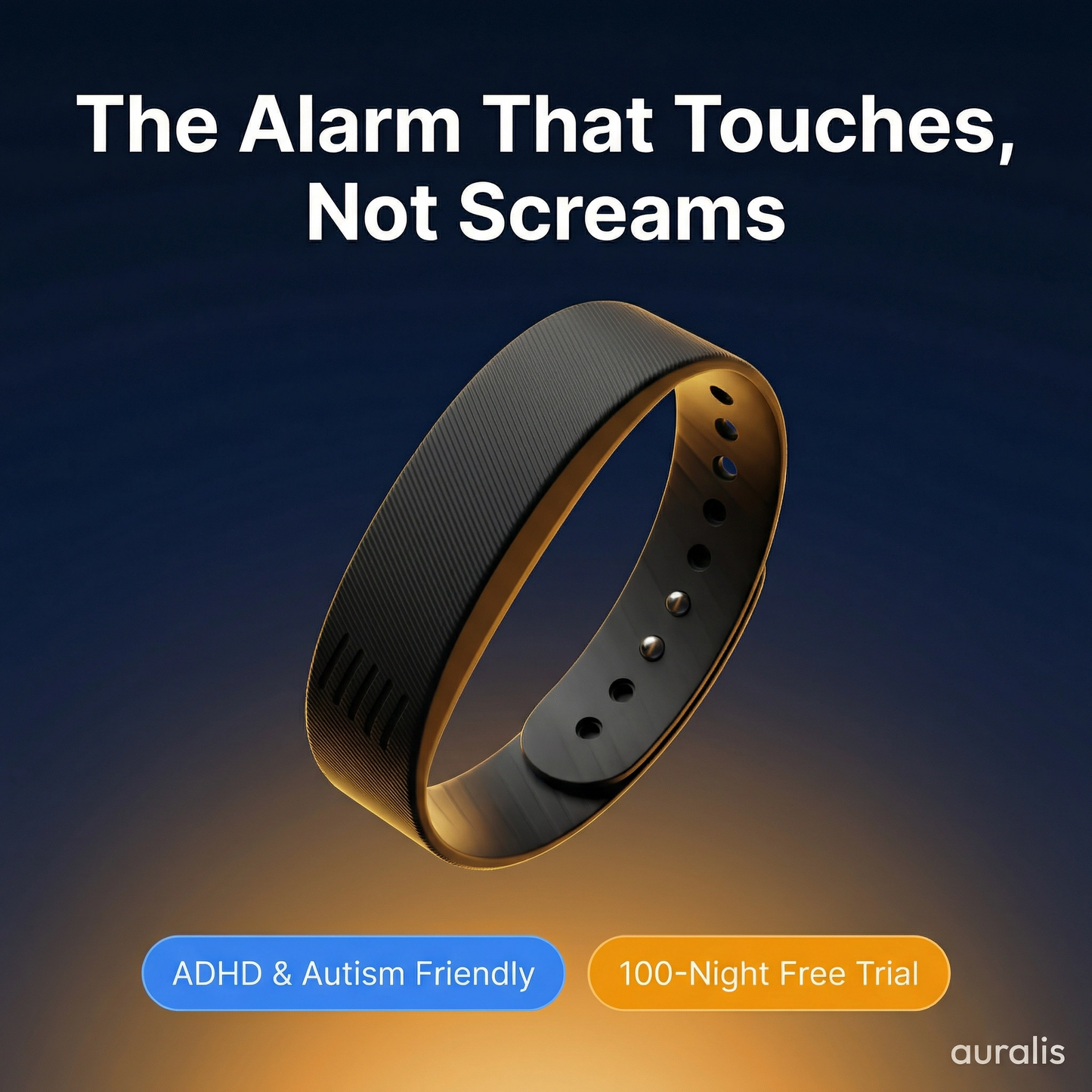 Auralis Silent Vibrating Alarm for ADHD & Autistic Kids and Teens