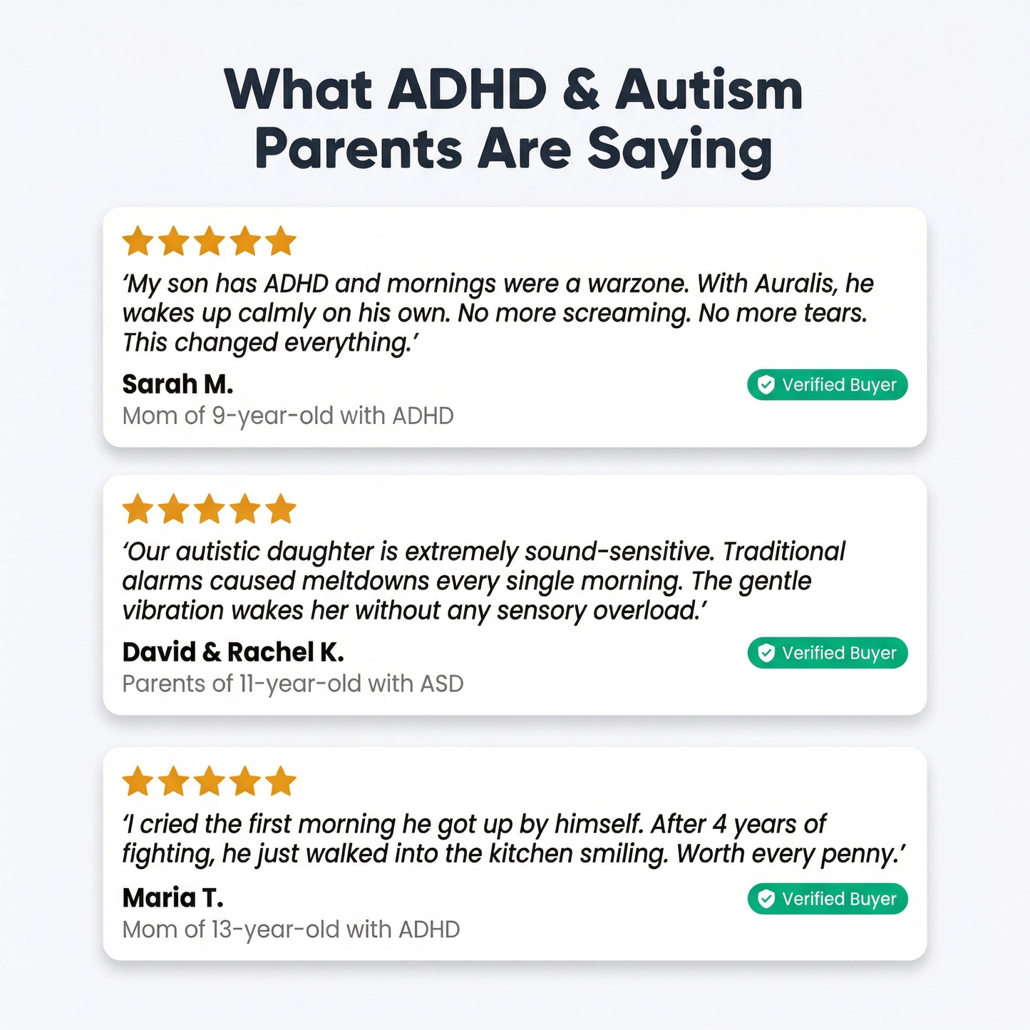 Auralis Silent Vibrating Alarm for ADHD & Autistic Kids and Teens
