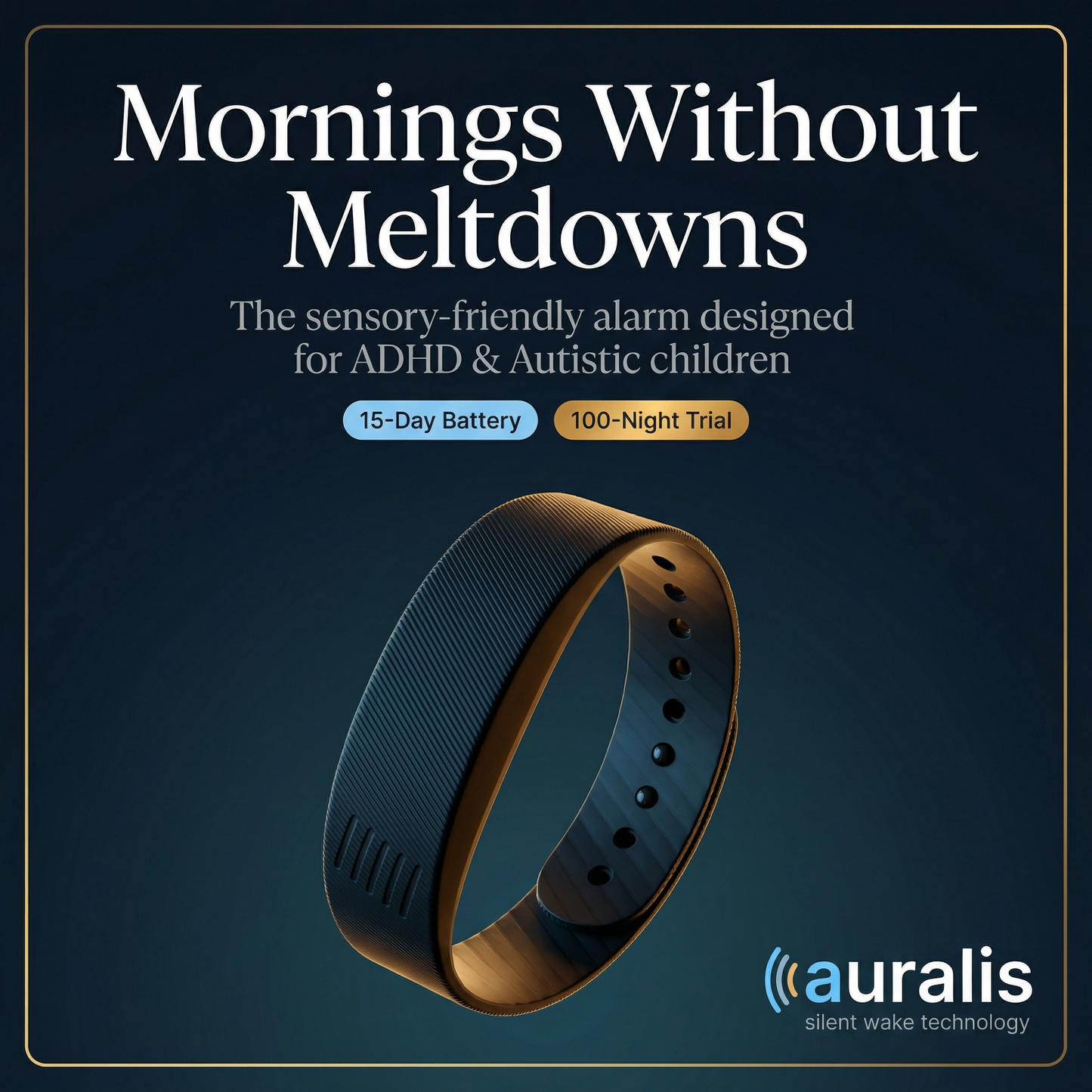 Auralis Silent Vibrating Alarm for ADHD & Autistic Kids and Teens